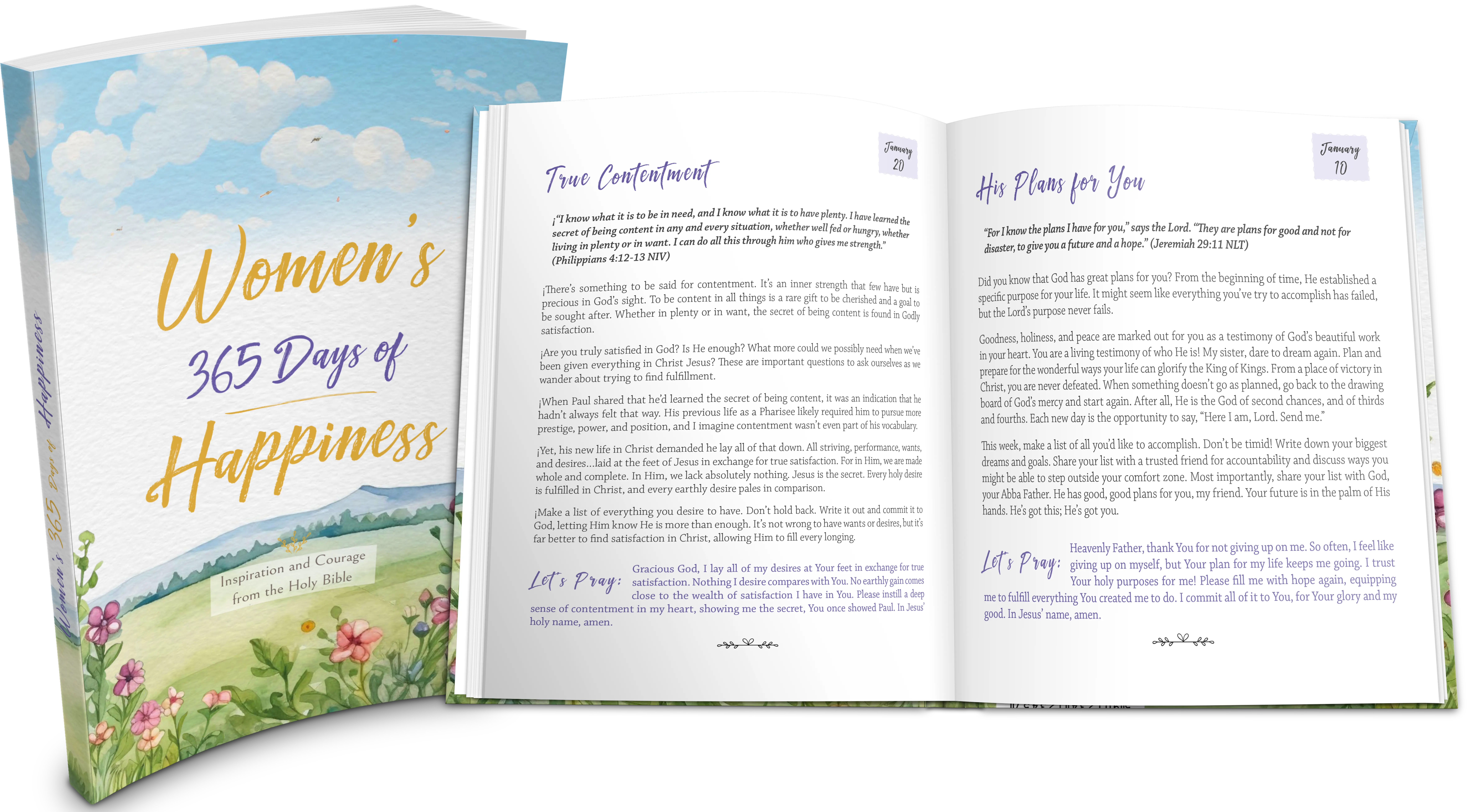 Cover for 365 Days to Happiness devotional book